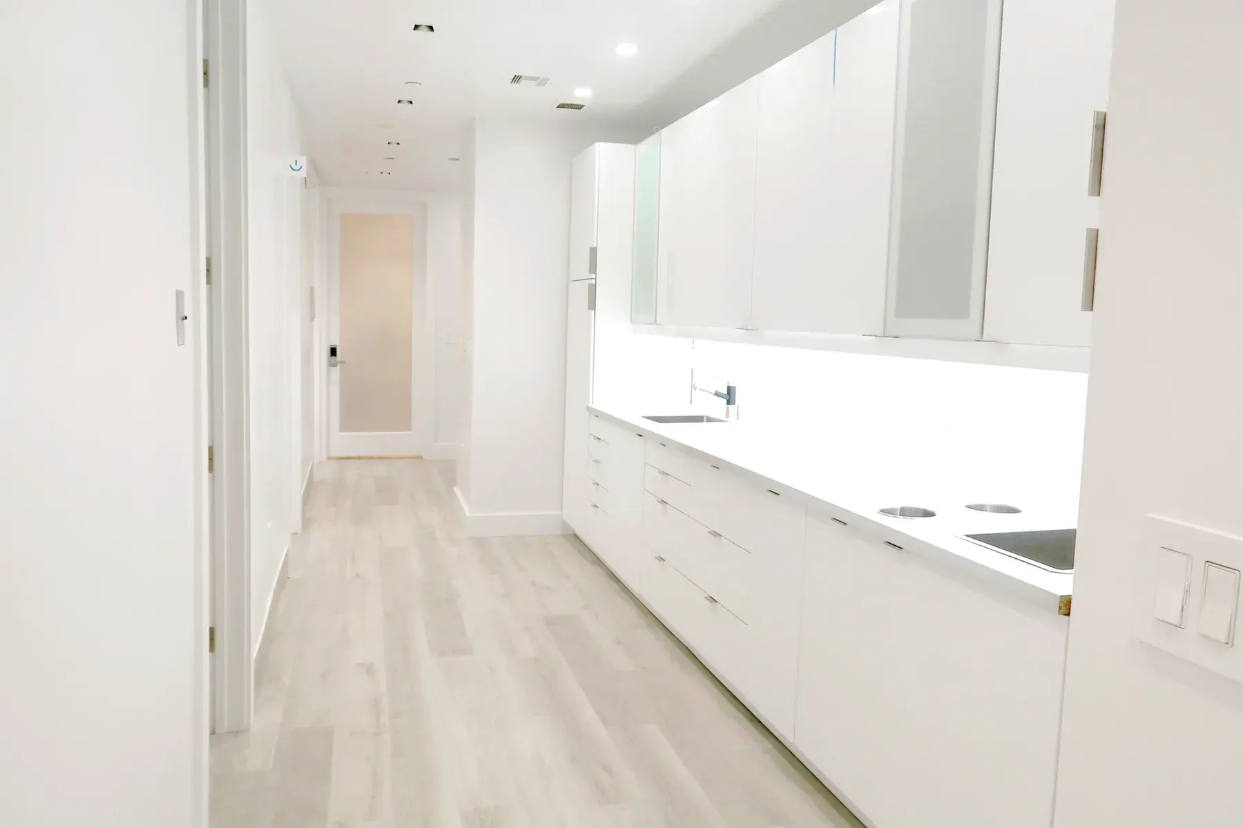 Bright hallway inside the office
